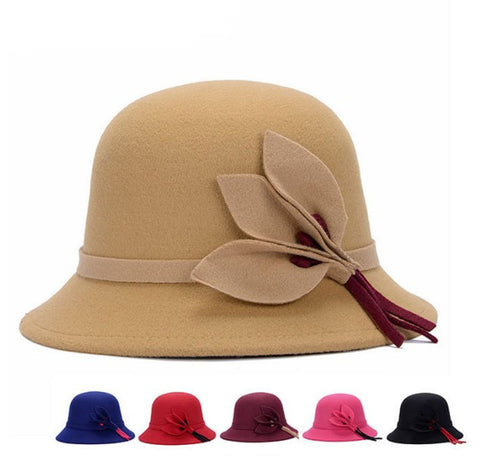 Vintage Wool Felt Bowler Wide