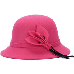 Vintage Wool Felt Bowler Wide