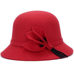 Vintage Wool Felt Bowler Wide