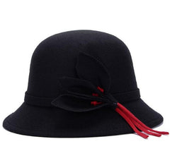 Vintage Wool Felt Bowler Wide