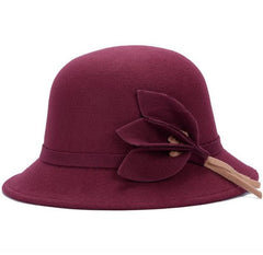 Vintage Wool Felt Bowler Wide