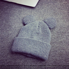 Cat's Ears Women's Hat Knitted Caps